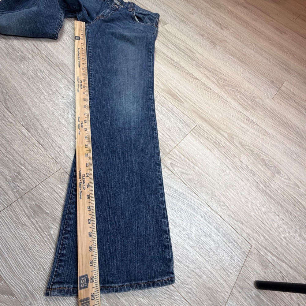 Vintage Y2K Lucky Brand Dungarees Mid Rise Flare Jeans Blue‎ Medium Wash Sz 30 - Picture 5 of 7